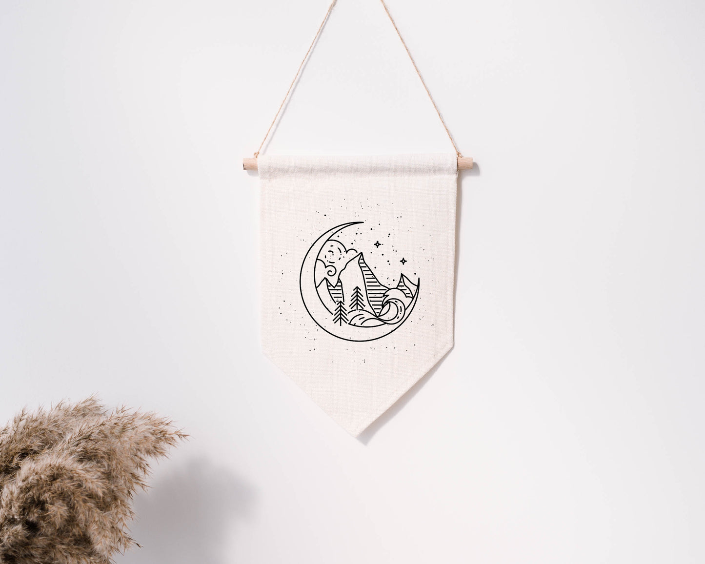 Mountains in the Moon - Hanging Pennant