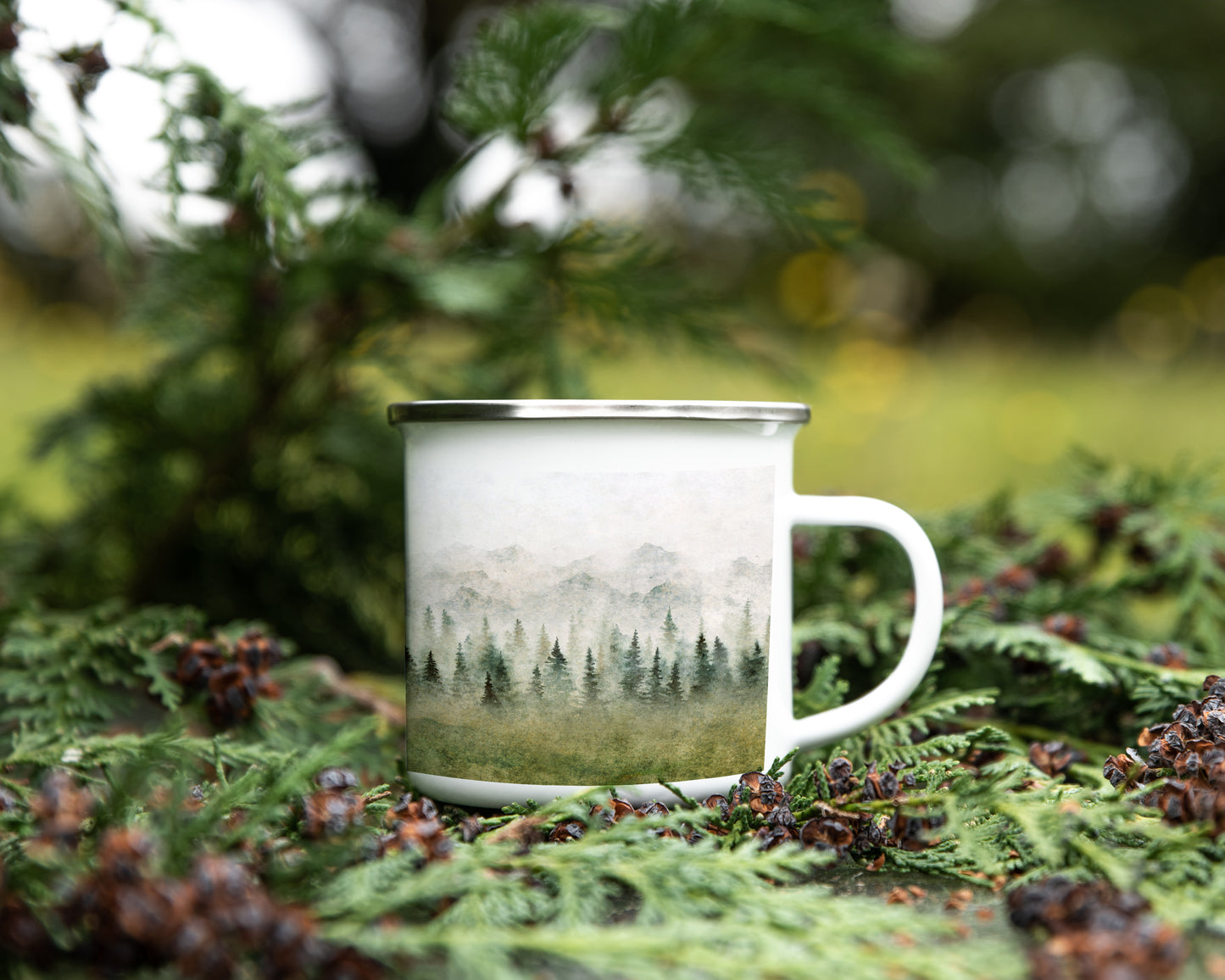 Misty Woods - Enamel Mug