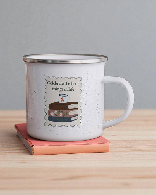 Celebrate the little things in life Camping Mug