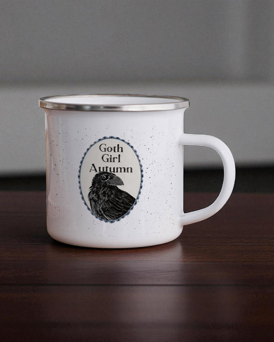 Goth Girl Autumn Camping Mug