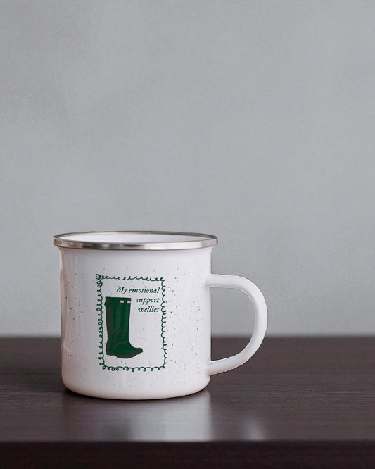Emotional Support Wellies Camping Mug