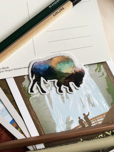 Mountain buffalo Sticker