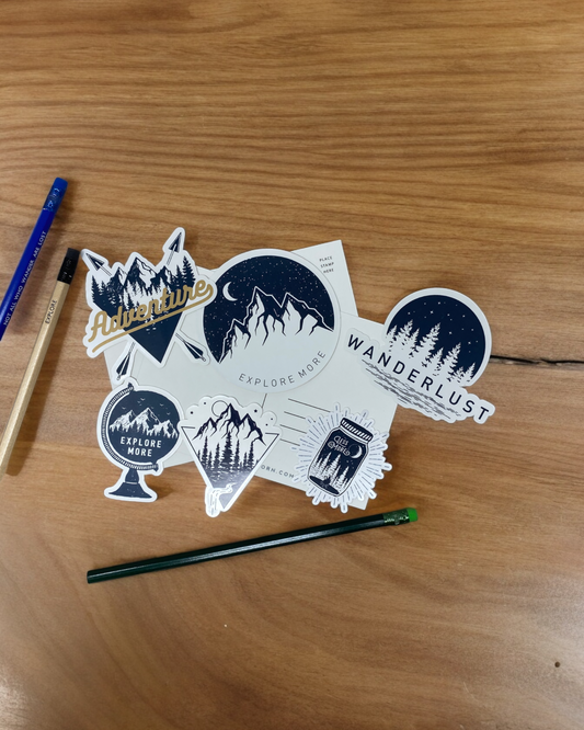 Wanderlust Blues Sticker set