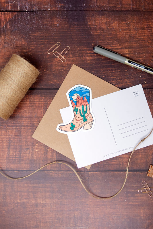Cowboy boot Sticker
