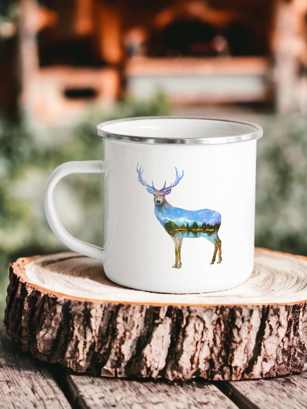 Mountain Stag - Enamel Mug