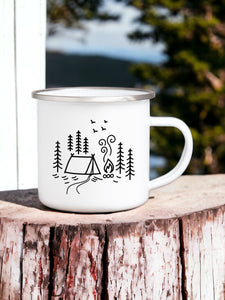 Forest Campsite - Enamel Mug
