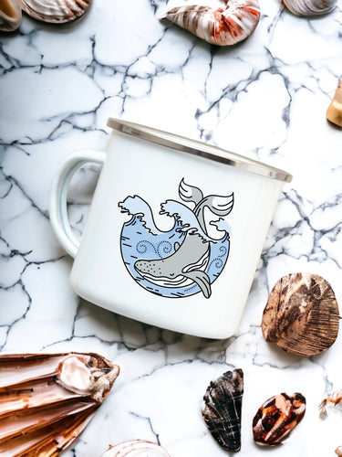Whale  - Enamel Mug