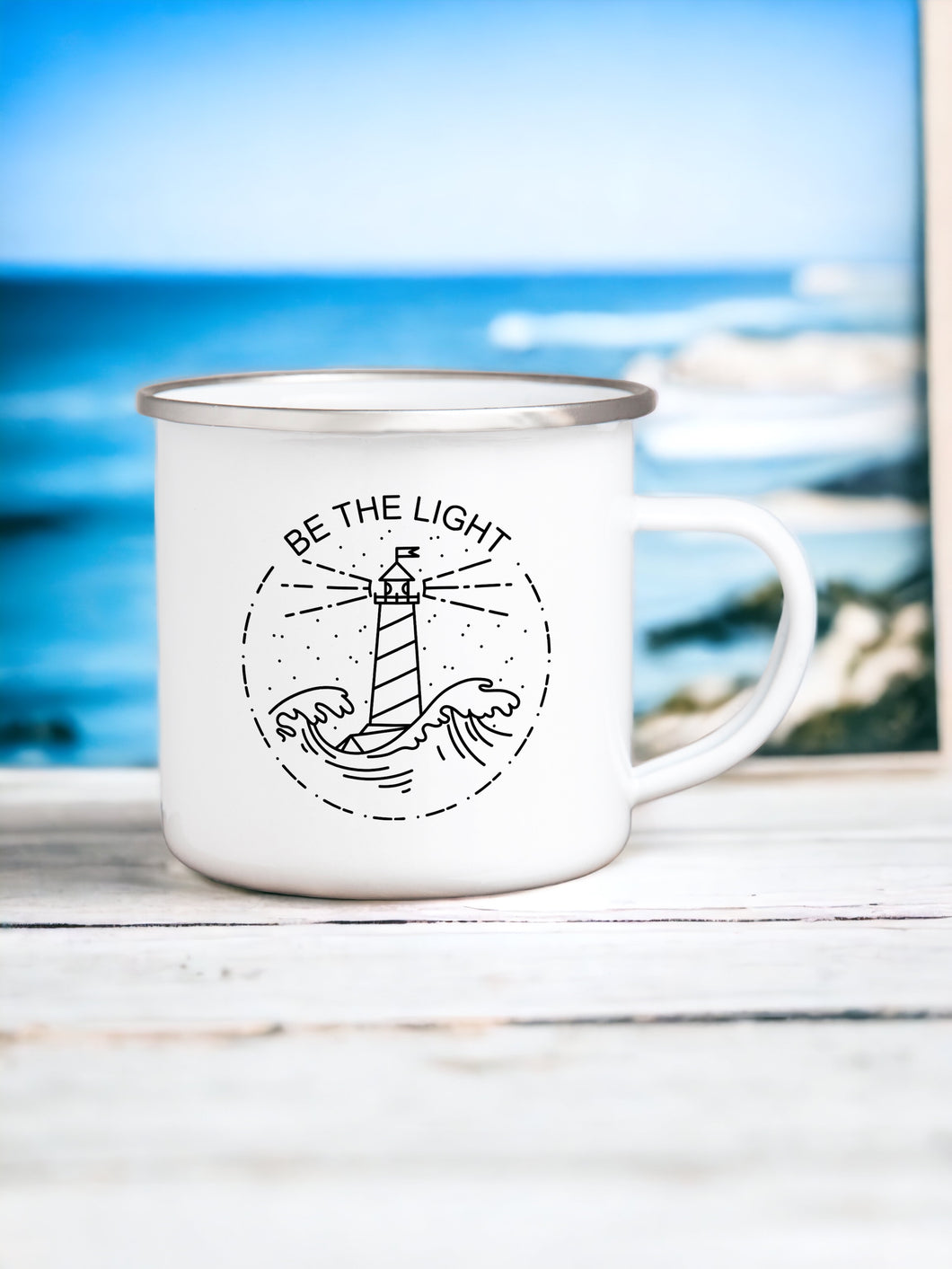 Be the light - Enamel Mug
