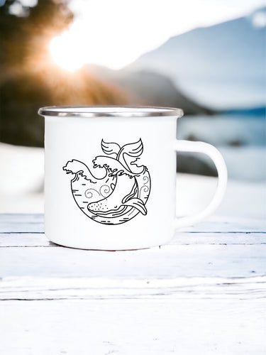 Whale - Enamel Mug