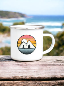 Mountains - Enamel Mug