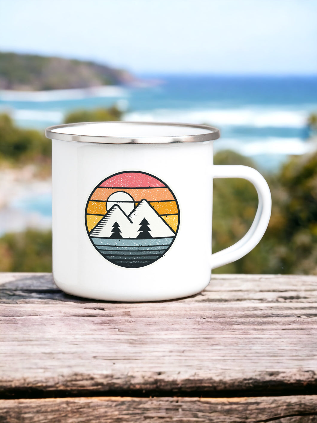 Mountains - Enamel Mug