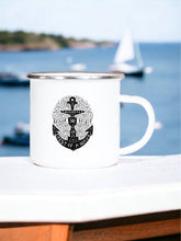 Load image into Gallery viewer, Born on a crest of a wave - Enamel Mug