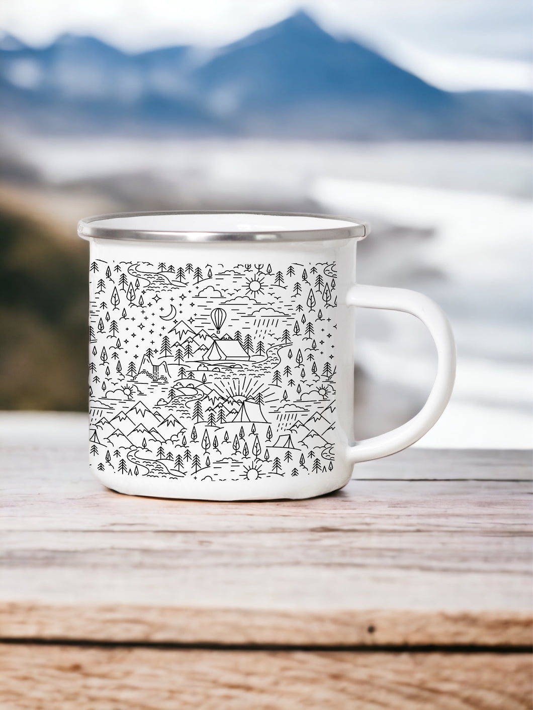 Into the Woods - Enamel Camping Mug