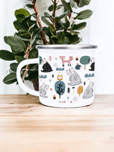 Load image into Gallery viewer, Bears in the Woods - Enamel Mug