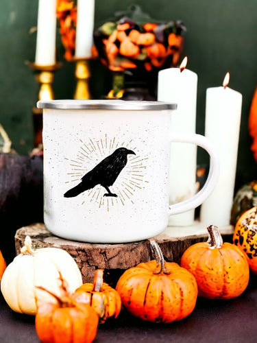 Black Crow - Enamel Mug