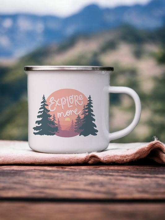 Explore More  - Enamel Mug