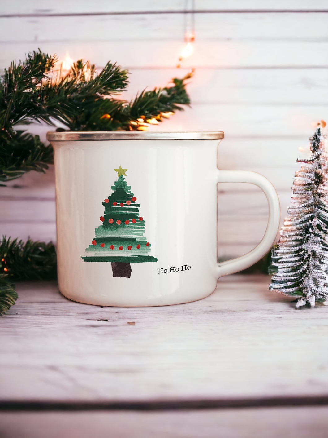 Choose a Christmas Tree - Christmas Enamel Mug