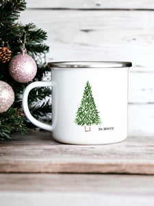 Choose a Christmas Tree - Christmas Enamel Mug
