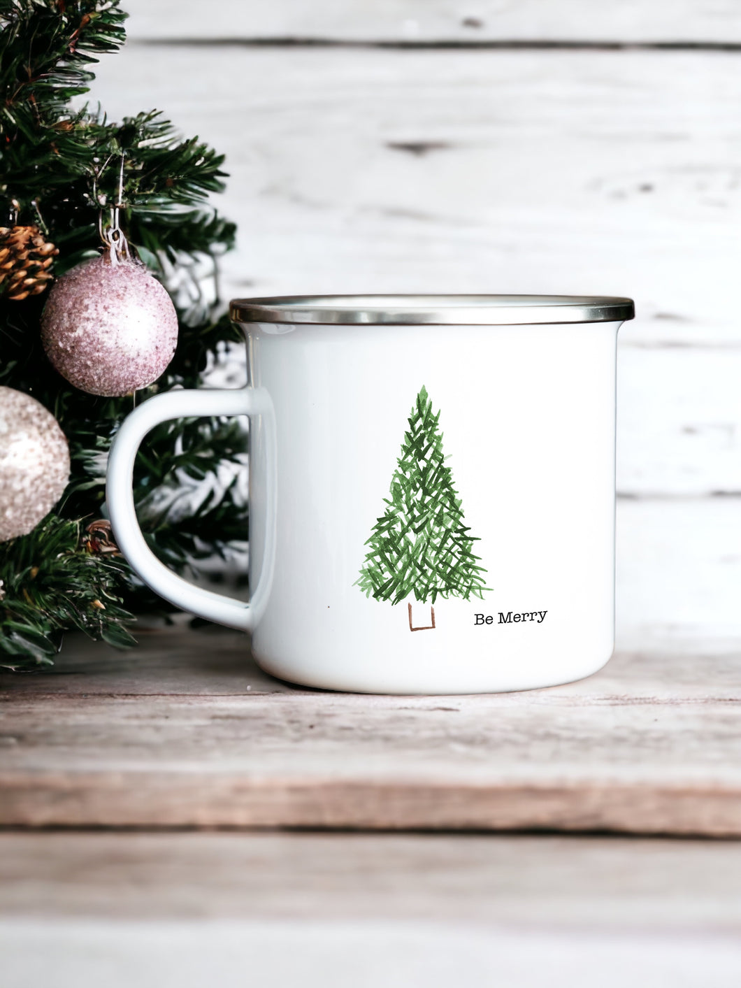 Choose a Christmas Tree - Christmas Enamel Mug