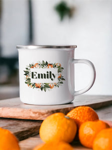 Personalised Orange Blossom Mug