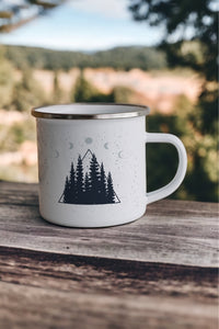 Let's go to the woods - Enamel Mug