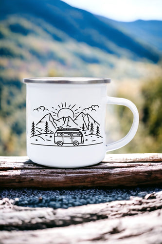 Campervan - Enamel Mug
