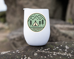 Camping Badge - Wine Tumbler