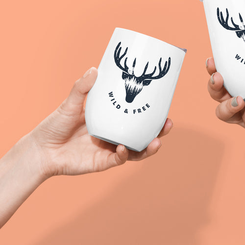 Wild + Free - Wine Tumbler