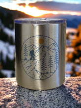 Load image into Gallery viewer, Bigfoot in the forest - Low Ball Stainless Steel Tumbler