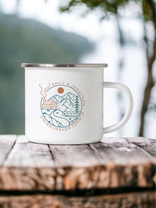 Personalised Couples Camping Mug