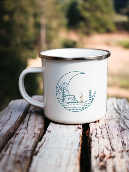 Let's go camping - Enamel Camping Mug