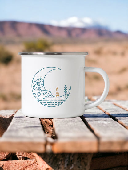 Let's go camping - Enamel Camping Mug