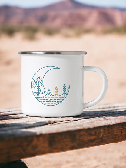Let's go camping - Enamel Camping Mug