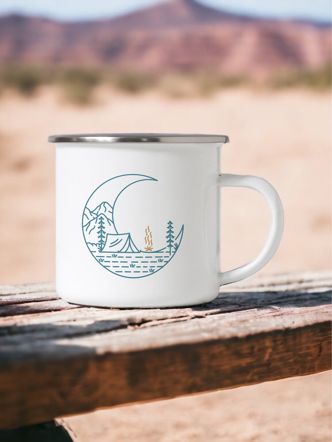 Let's go camping - Enamel Camping Mug