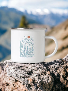 Let's go camping - Enamel Camping Mug