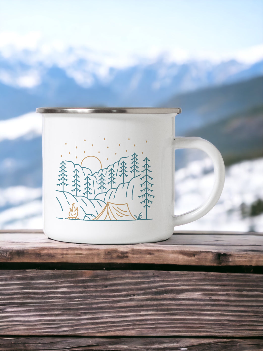 Let's go camping - Enamel Camping Mug