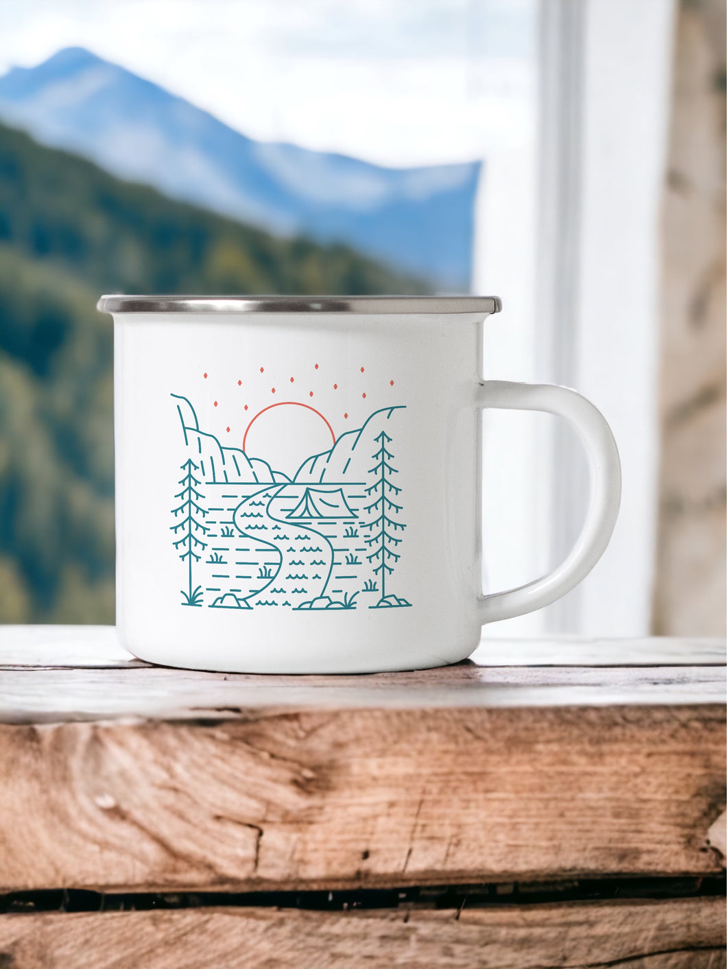 Let's go camping - Enamel Camping Mug