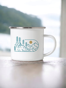 Let's go camping - Enamel Camping Mug