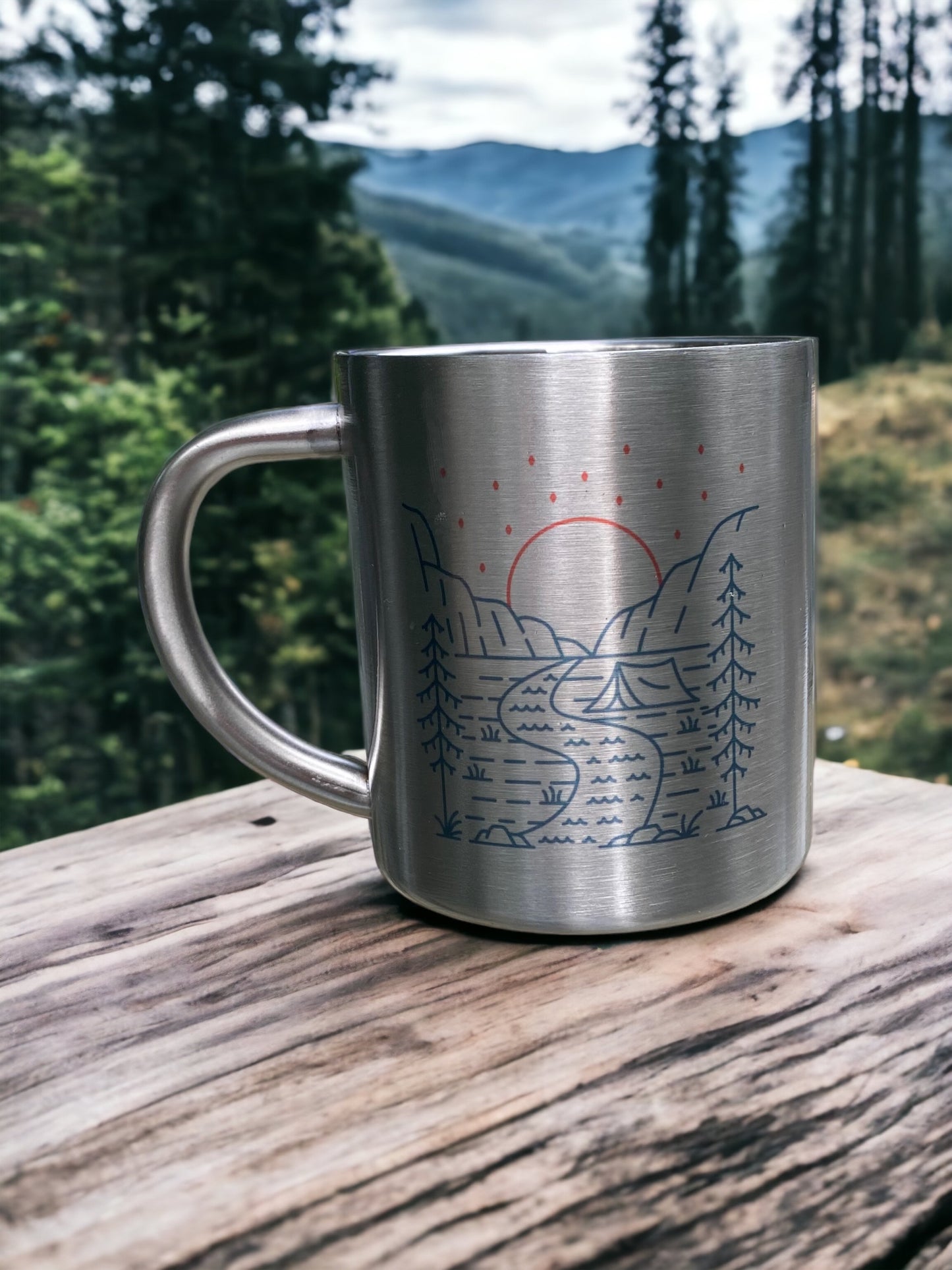 Let's go camping - Stainless Steel Camping Mug