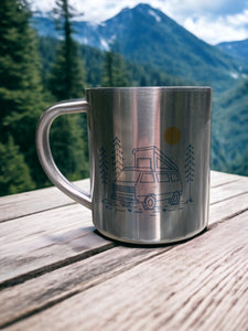 Campervan - Stainless Steel Camping Mug