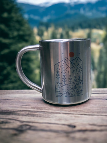 Let's go camping - Stainless Steel Camping Mug