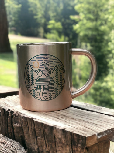 The perfect cabin - Stainless Steel Camping Mug