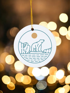 Polar adventure - Ceramic Ornament