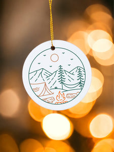 Let's go camping - Ceramic Ornament