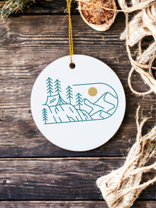 Let's go camping - Ceramic Ornament