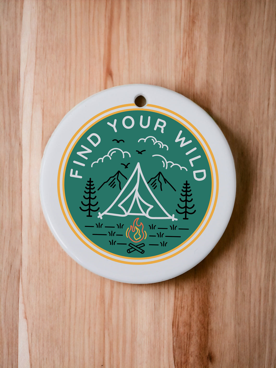 Find your wild - Ceramic Ornament