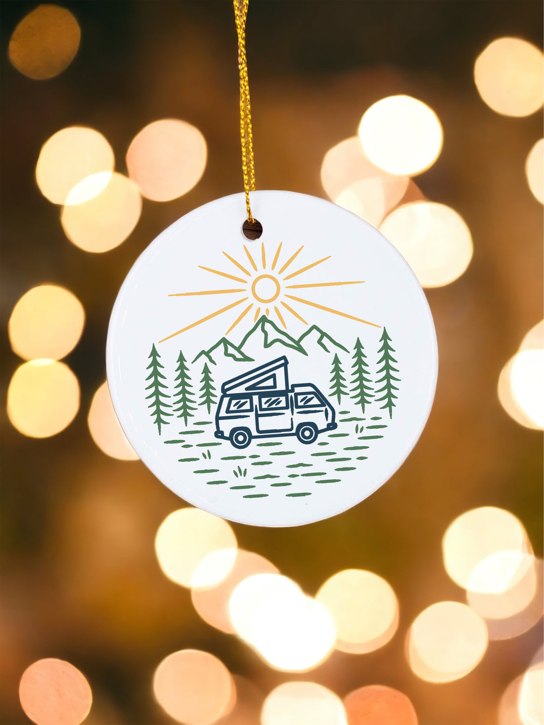 Campervan - Ceramic Ornament