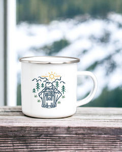 Hiker - Enamel Mug