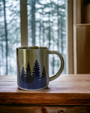 Load image into Gallery viewer, Blue Pines - Stainless Steel Camping Mug