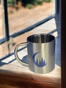 Forest Moon - Stainless Steel Camping Mug